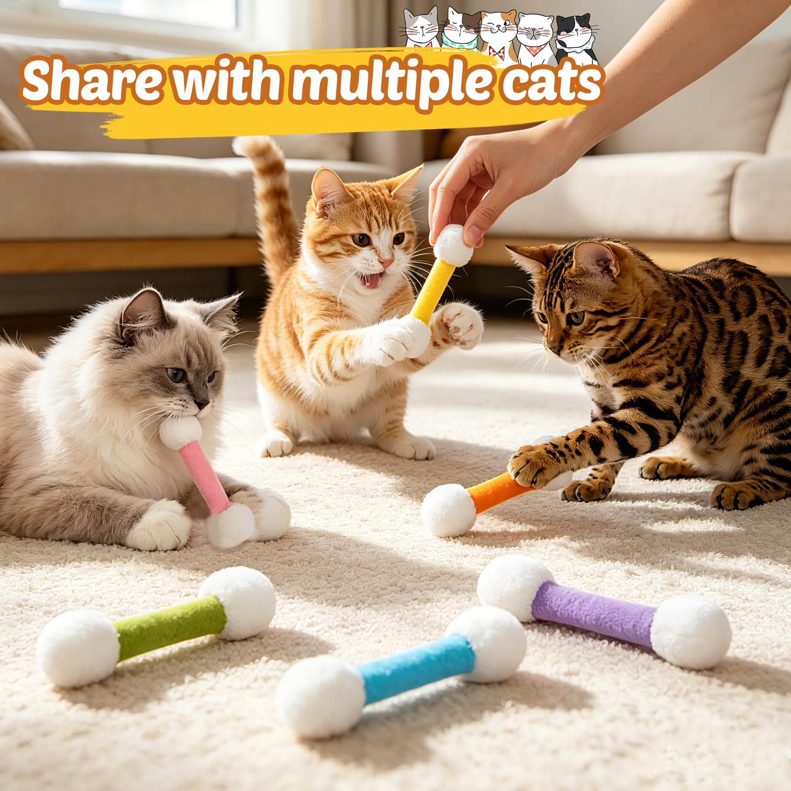 CiyvoLyeen disposition multipack illustre rotation des jouets pour longue durée