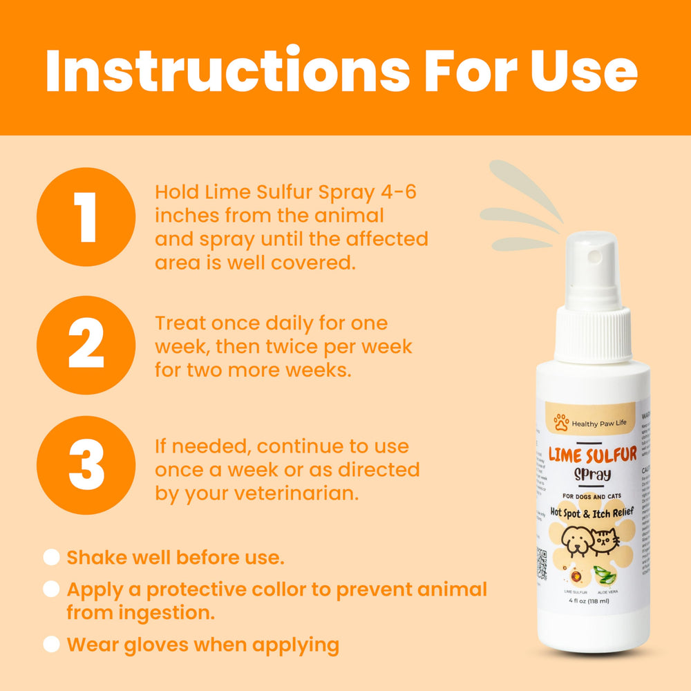 Classic's Lime Sulfur Spray détail de l'étiquette montrant ingrédients et instructions claires