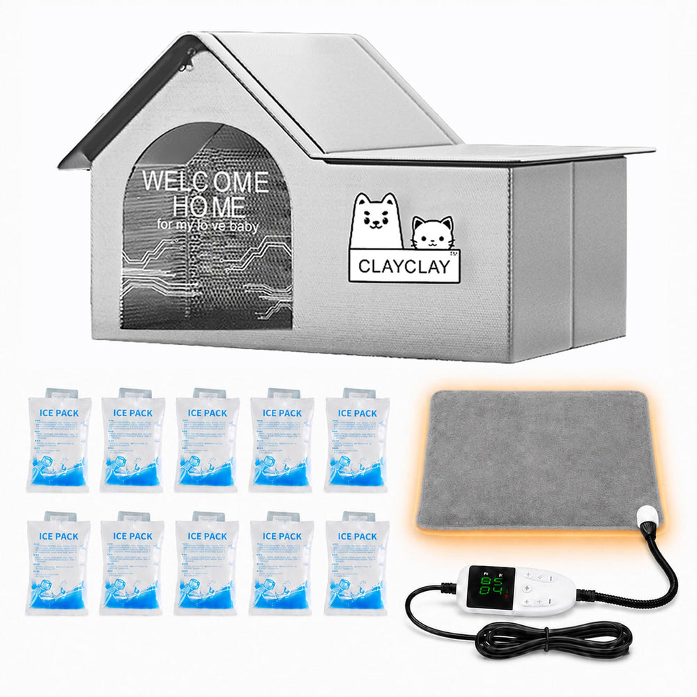 CLAYCLAY vue de face de la niche imperme9able montrant protection contre pluie