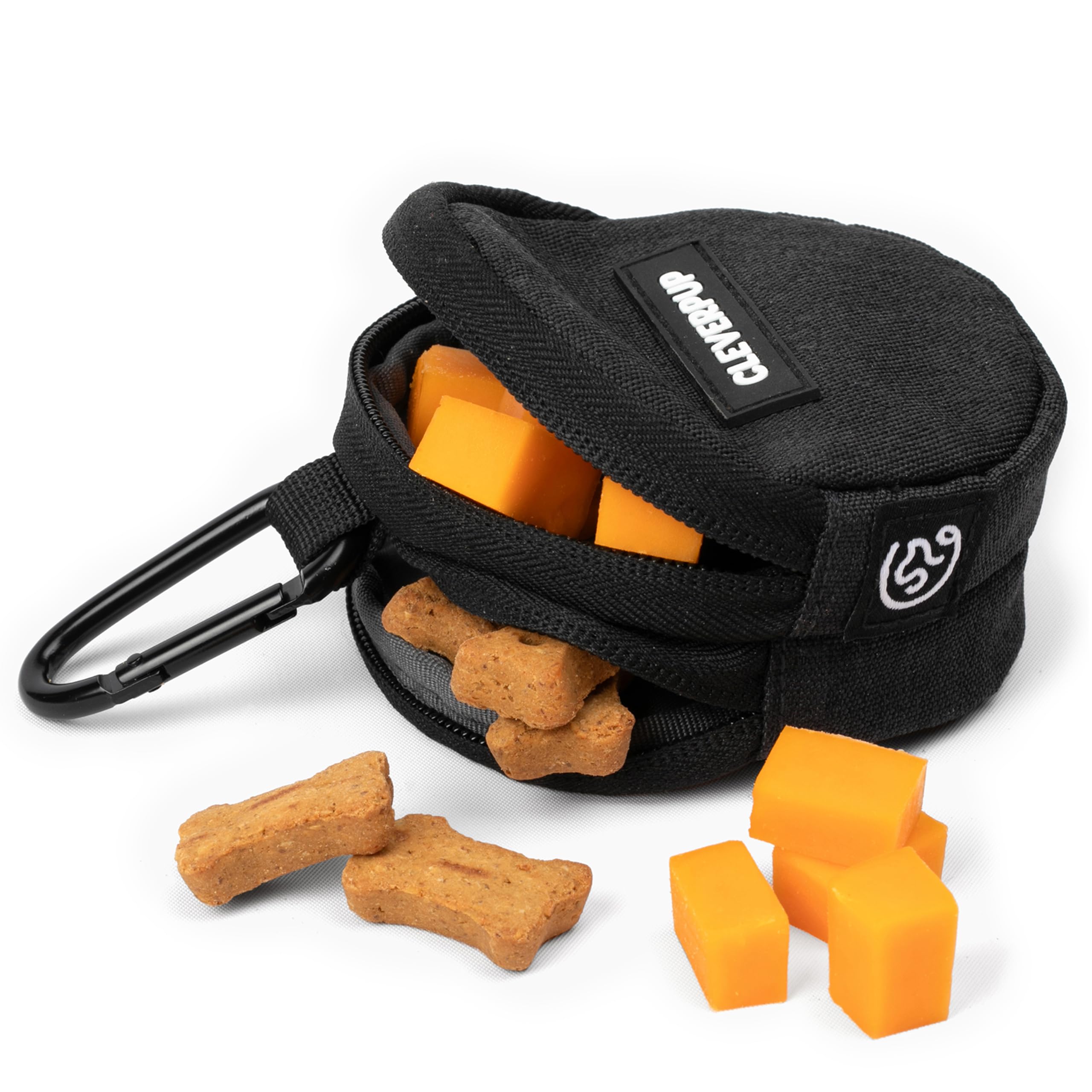 Cleverpup sacoche devant graphite, design compact et pratique