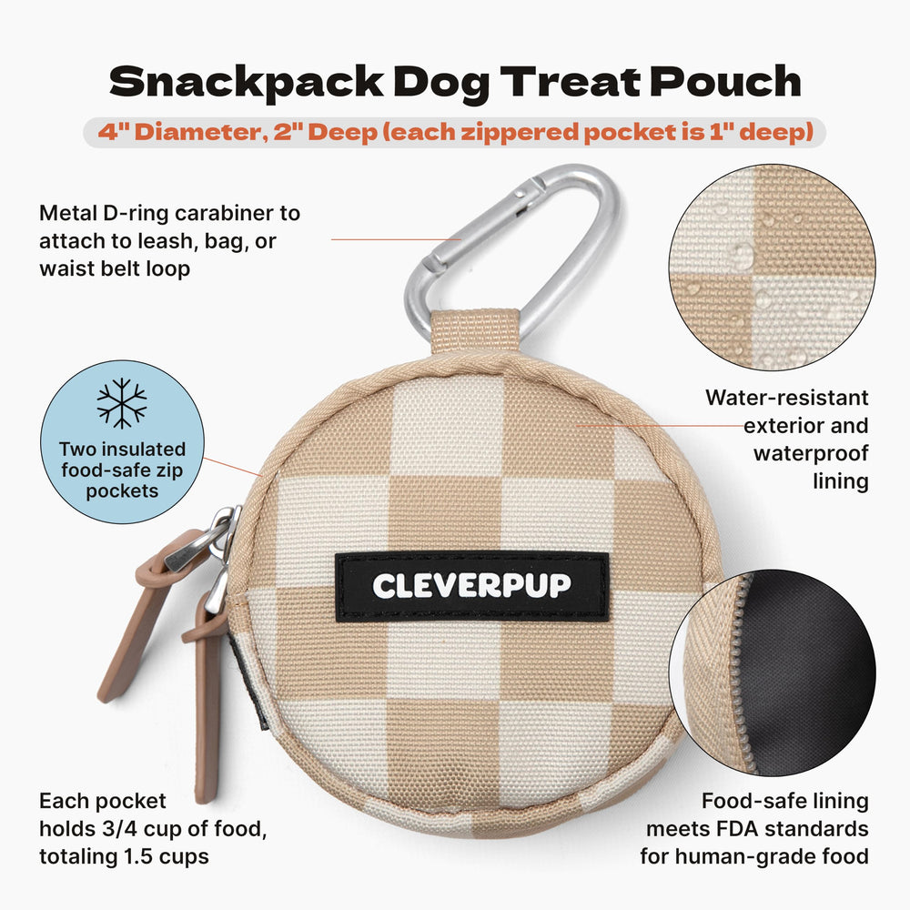 Cleverpup mousqueton métallique fixé à une laisse pour sécurité
