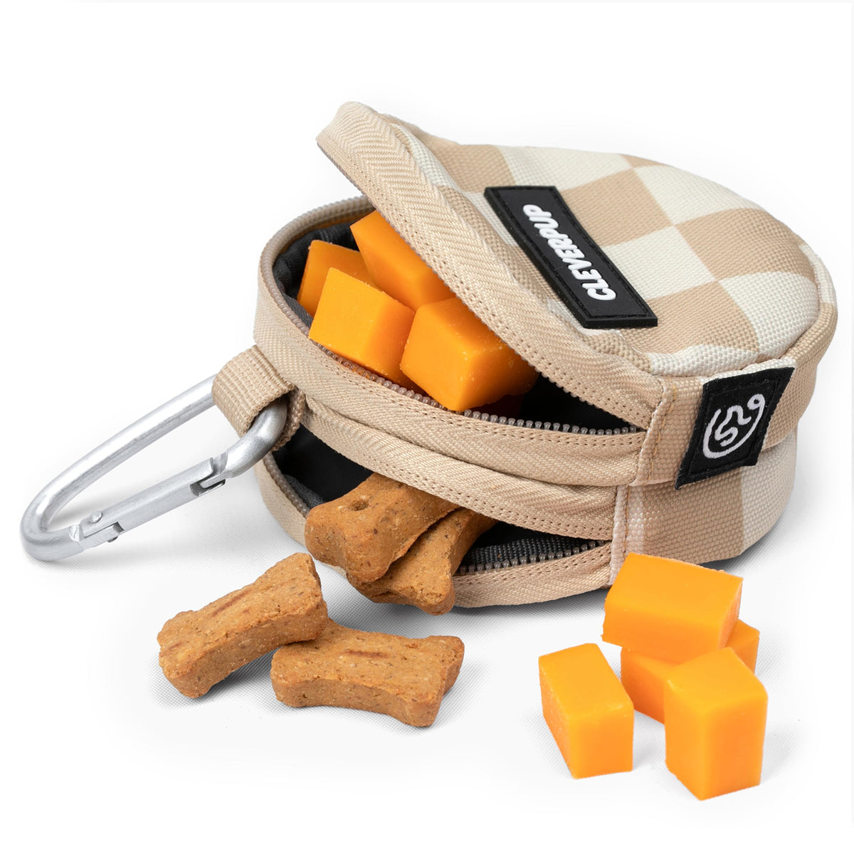 Cleverpup pochette avant montrant design compact et accès rapide