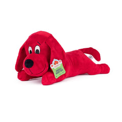 Clifford The Big Red Dog vue de face montrant la taille et l'aspect réconfortant