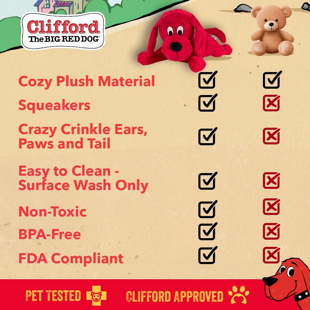 Clifford The Big Red Dog en intérieur sur canapé pour câlins et détente