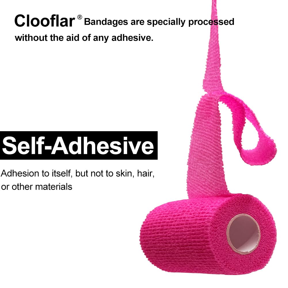 Clooflar gros plan texture du rouleau montrant élasticité et adhérence