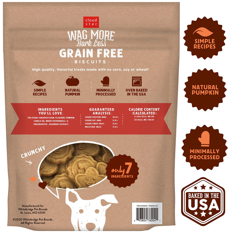 Cloud Star gros plan sur biscuits croquants avec citrouille pour appétence