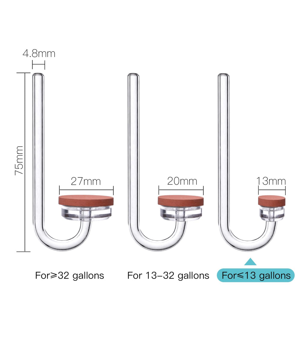 Clscea diffuseur CO2 comparaison de taille montrant compacité pour nano-bacs