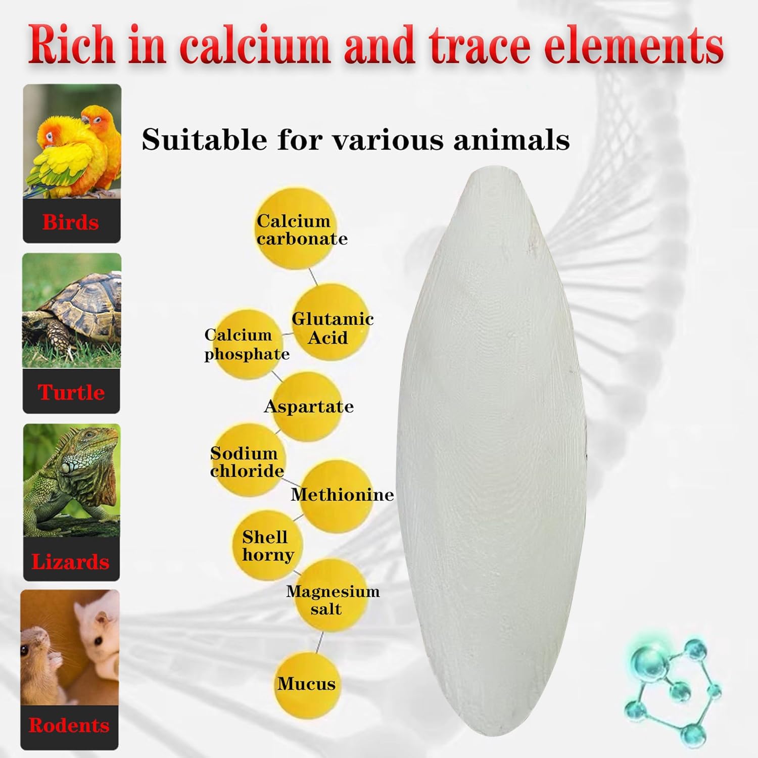 Clyairmao vue de l’étiquette produit os de seiche bénéfice naturel sans additifs