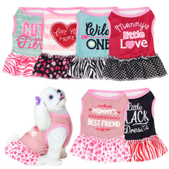 Clysee vue avant du lot de six robes, style et variété pour habiller votre chien
