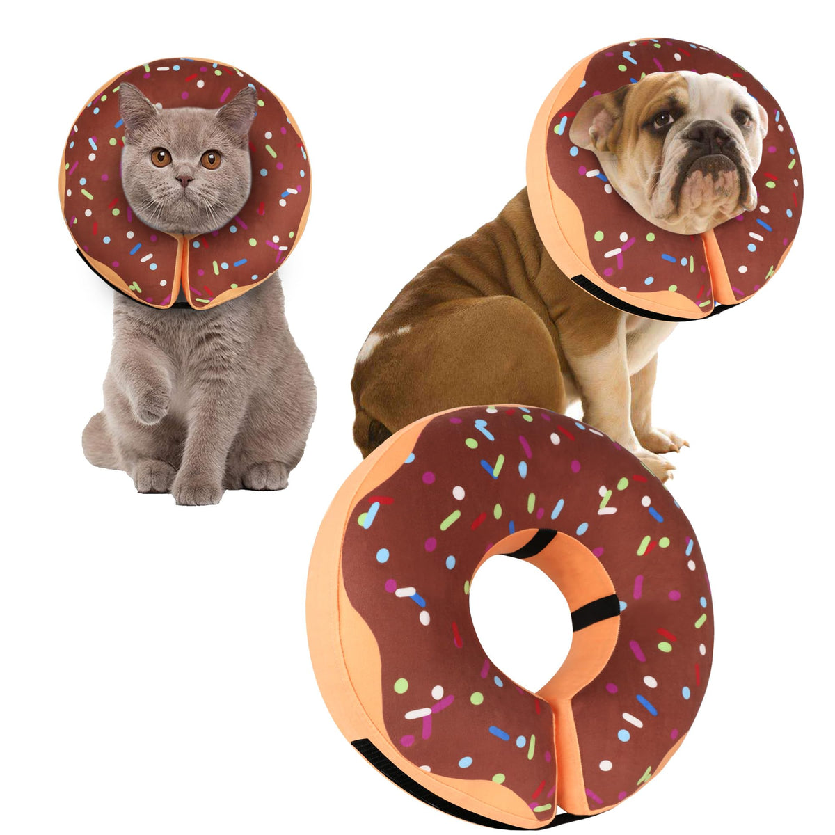 Cneo collierette donut face avant montrant coupe confortable et protection