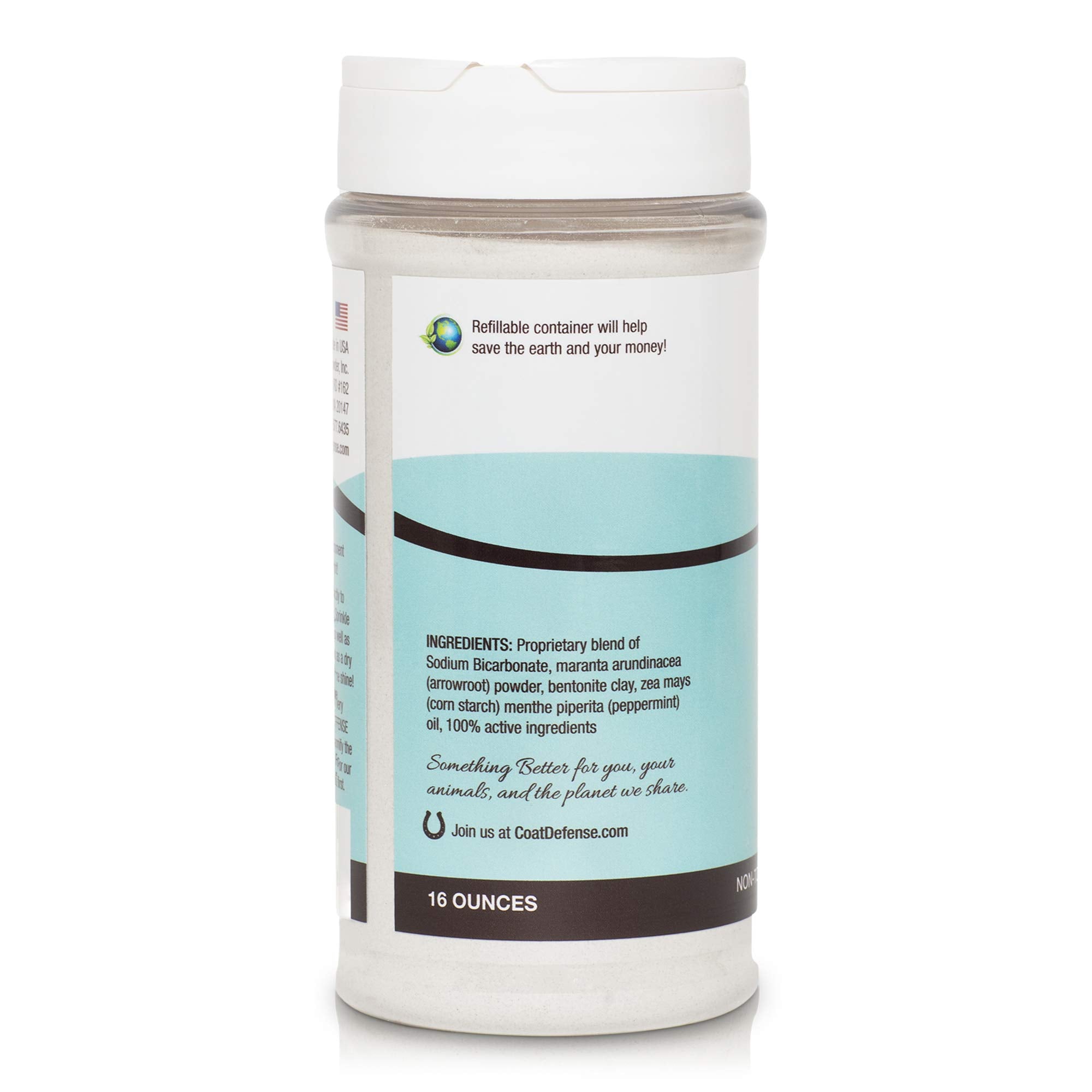 COAT DEFENSE bocaux et ingrédients naturels, formule non toxique et transparente