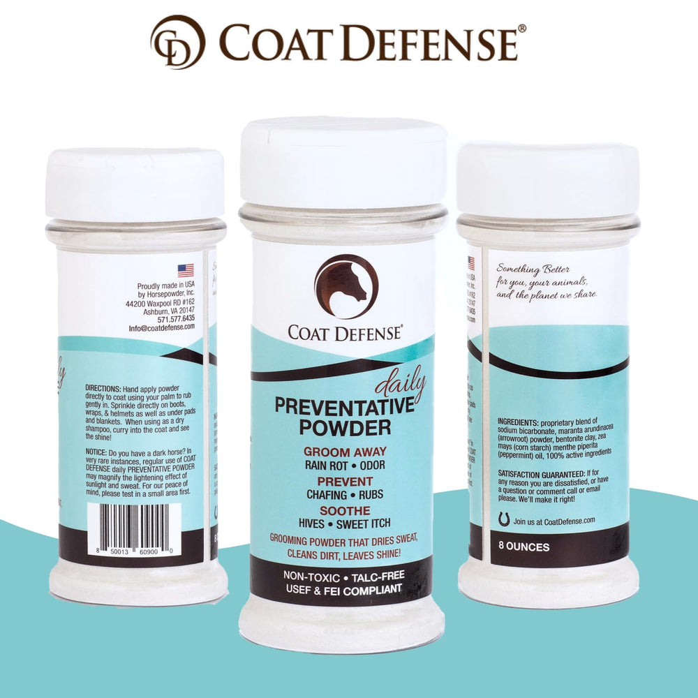 Coat Defense cheval au pâturage pelage propre et sans odeur
