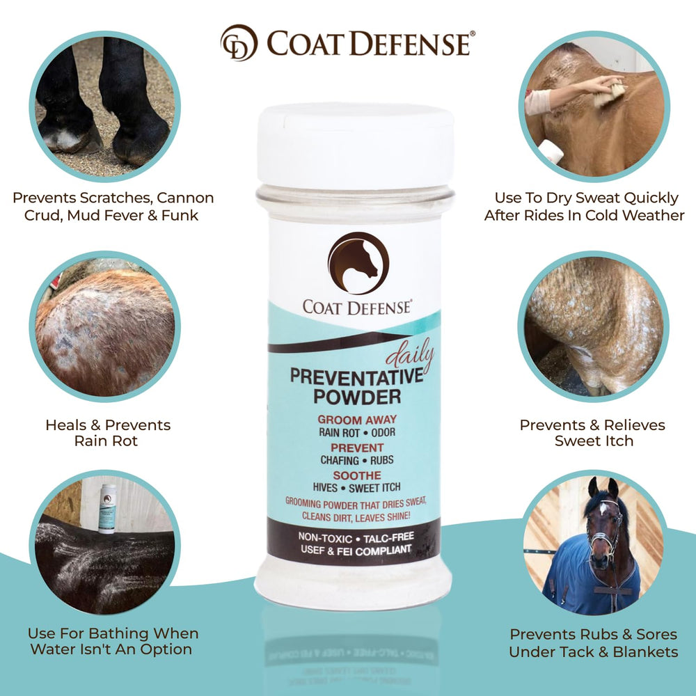 Coat Defense gros plan de la texture de la poudre montrant sa finesse protectrice
