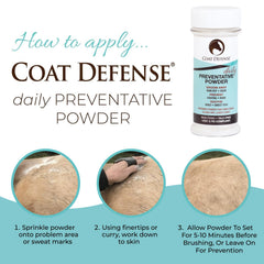 Coat Defense poudre sous la selle réduisant frottements et irritations
