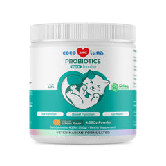 Coco and Luna emballage avant montrant le produit et bénéfice digestif