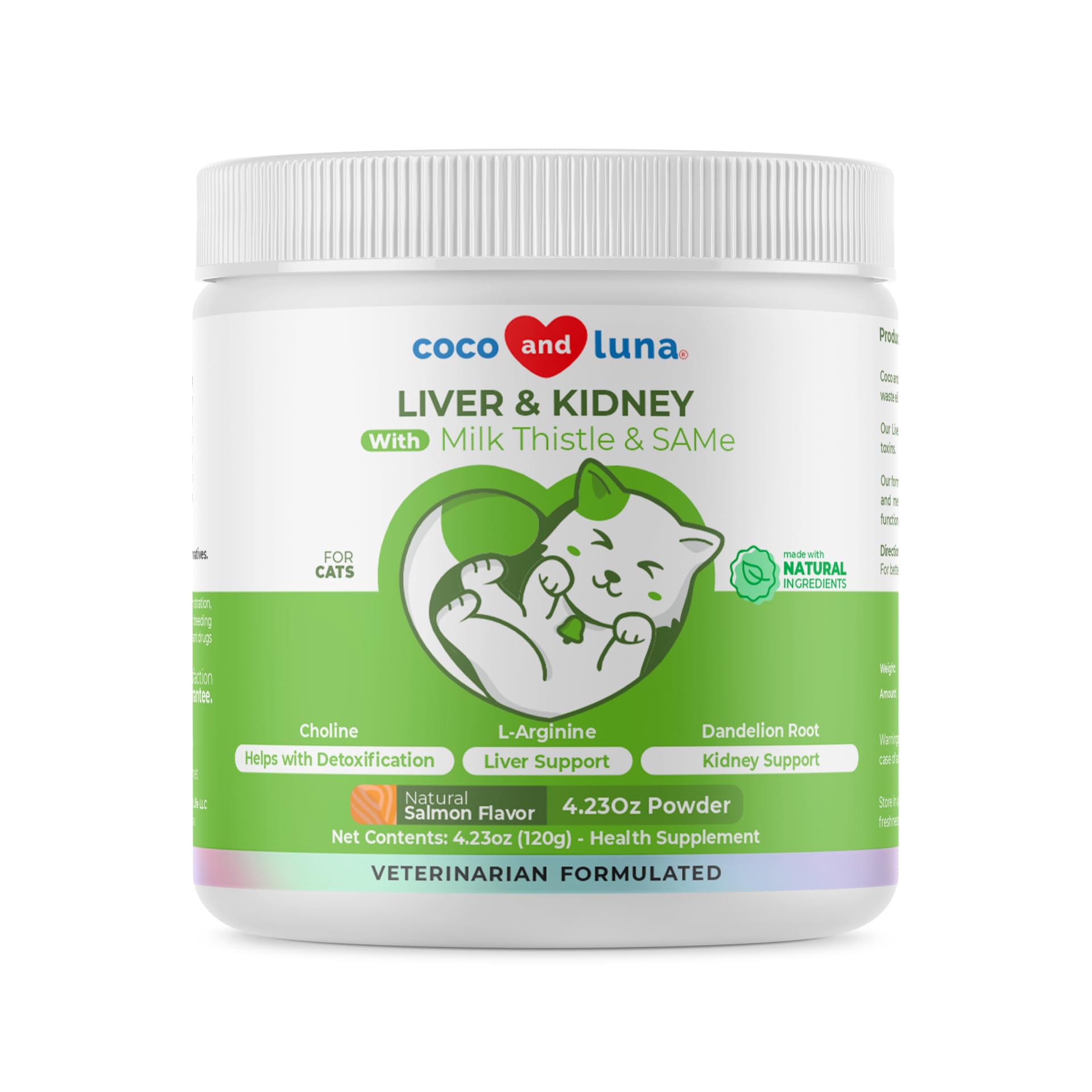 Coco and Luna pot 120g montrant l'emballage et l'usage sûr