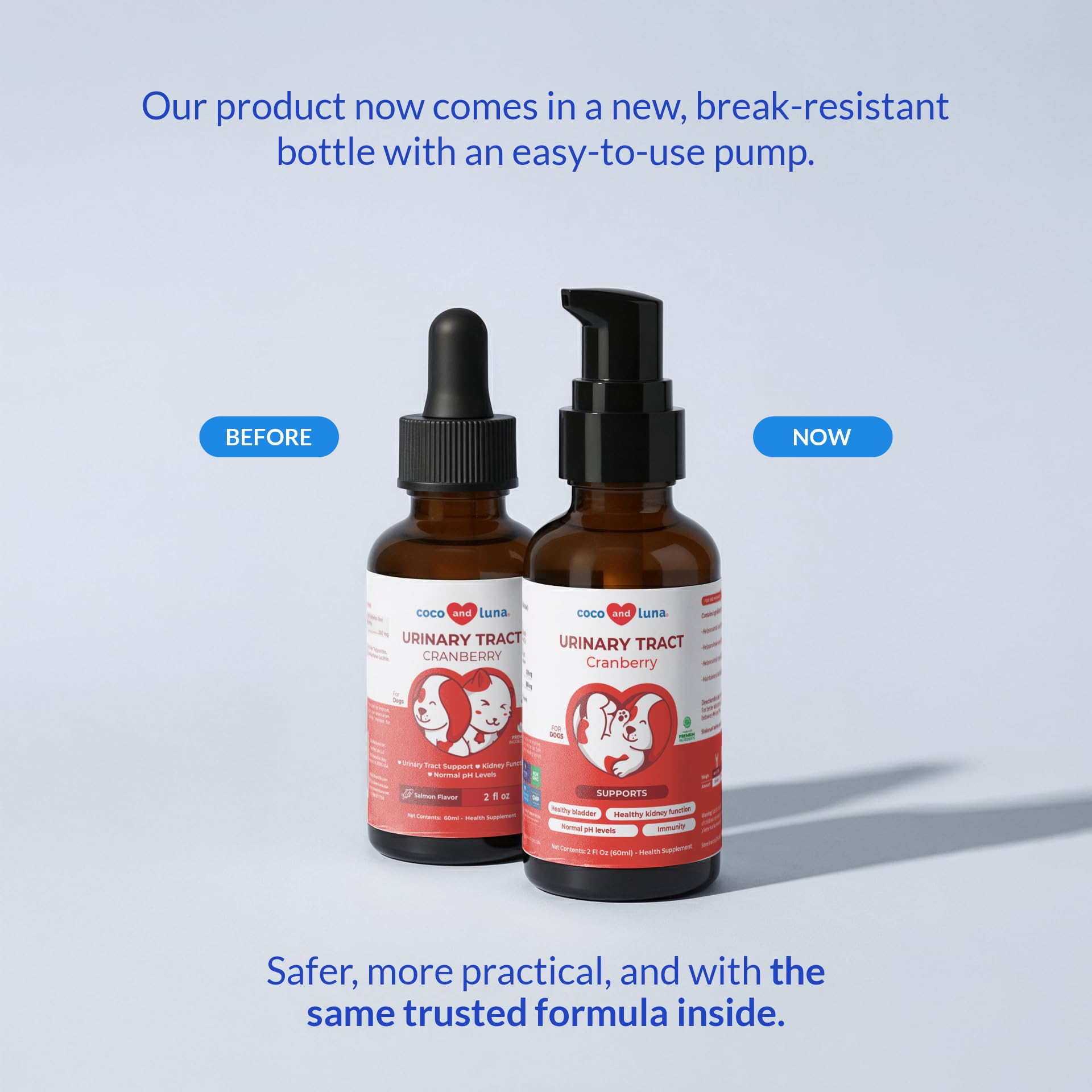 Coco and Luna texture liquide sur cuillère montrant mélange facile et appétence