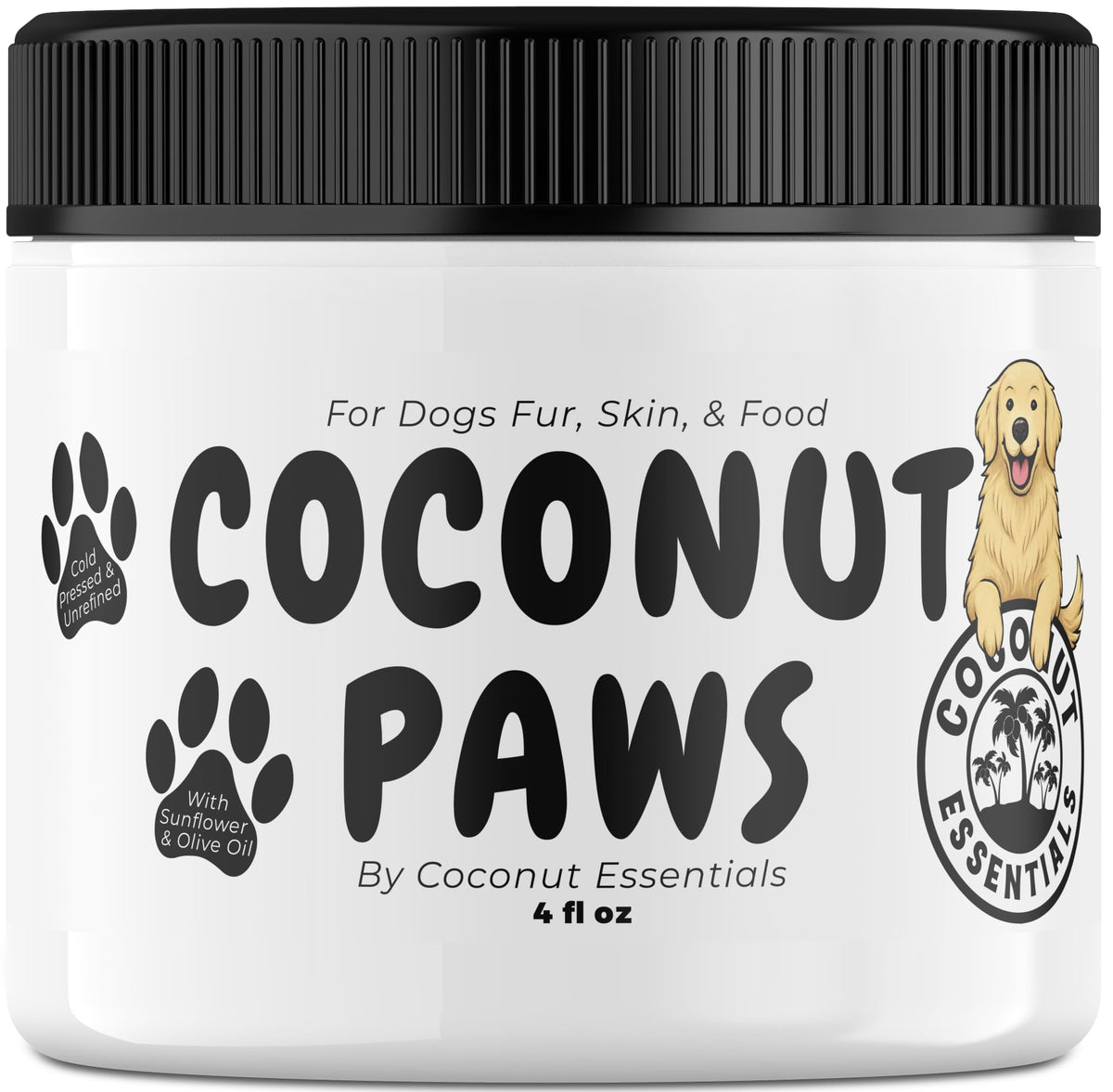 Coconut Essentials pot avant montrant l'aspect naturel et la taille pratique