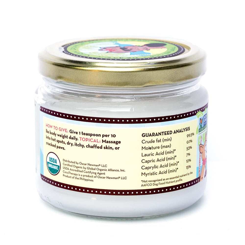 CocoTherapy huile sur cuillère montrant texture pure et facilité d'administration