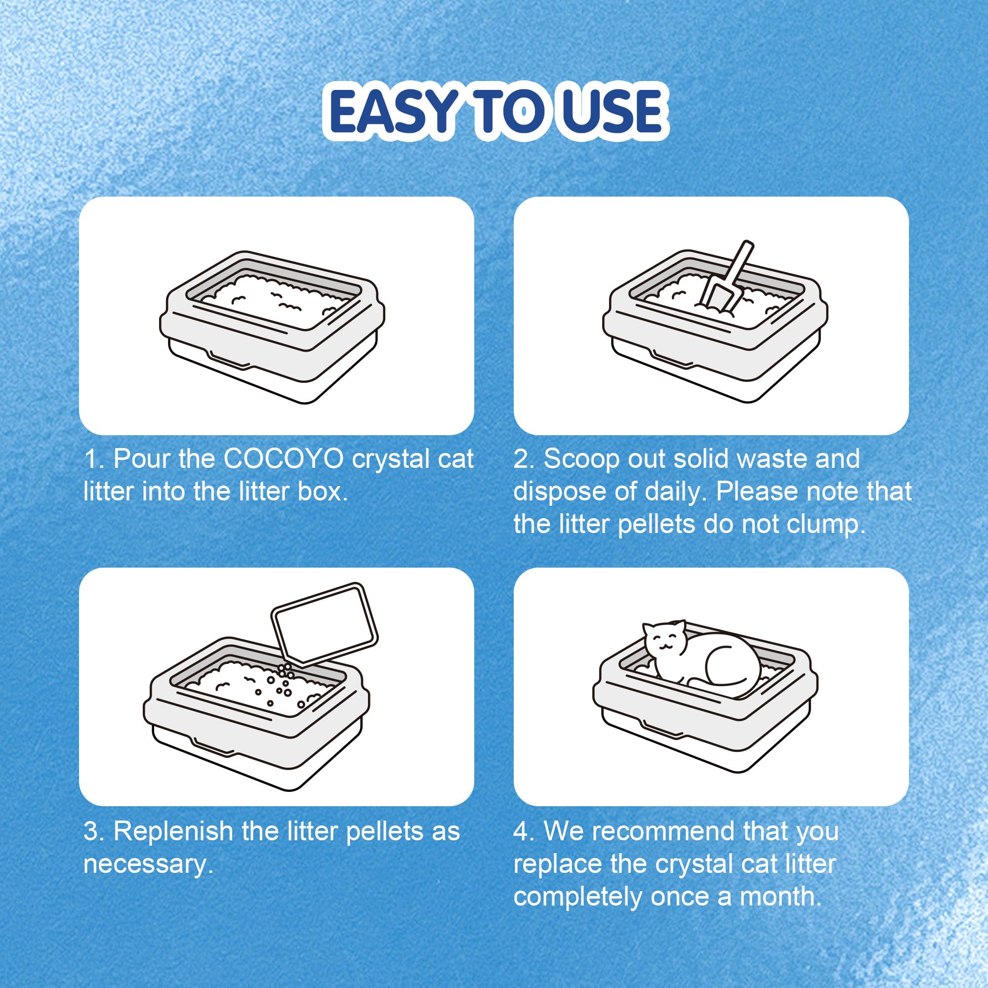 COCOYO étiquette produit détaillée montrant instructions et sécurité non toxique