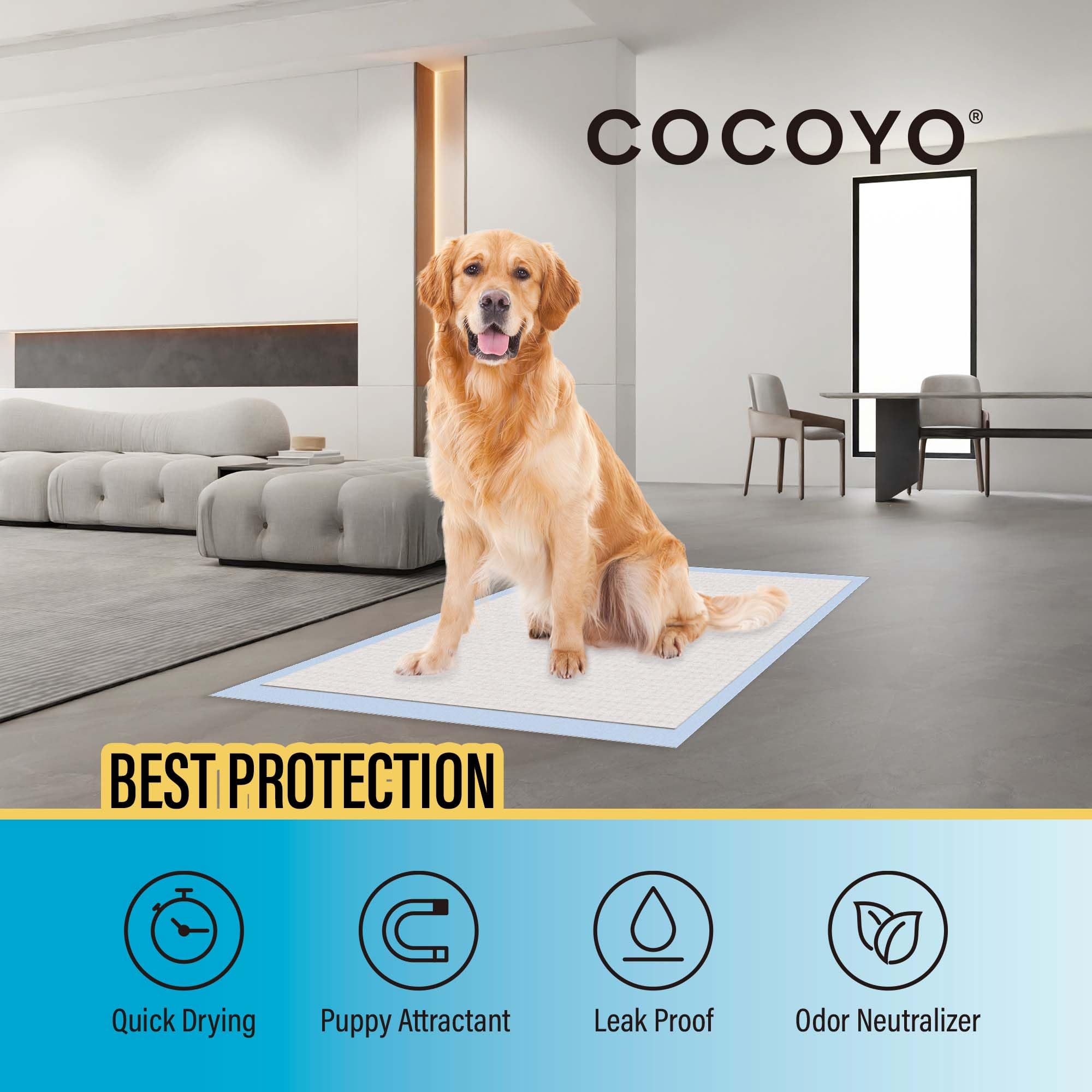 COCOYO gros plan surface non tissée montrant texture, maintien au sec
