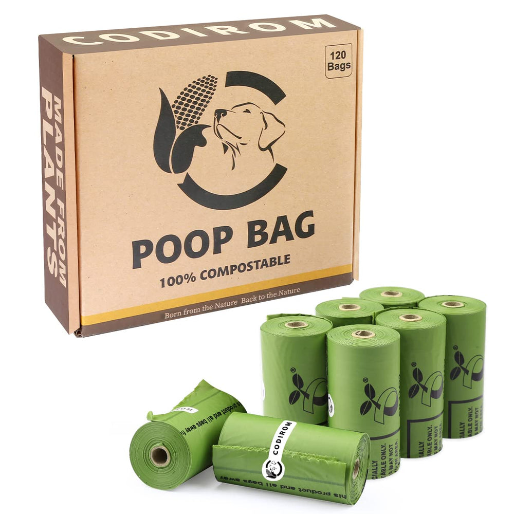 Codirom emballage avant montrant 8 rouleaux et 120 sacs, pratique pour stockage