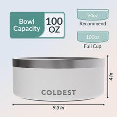 The Coldest Water base lestée Epic White, antidérapante pour moins de renversements