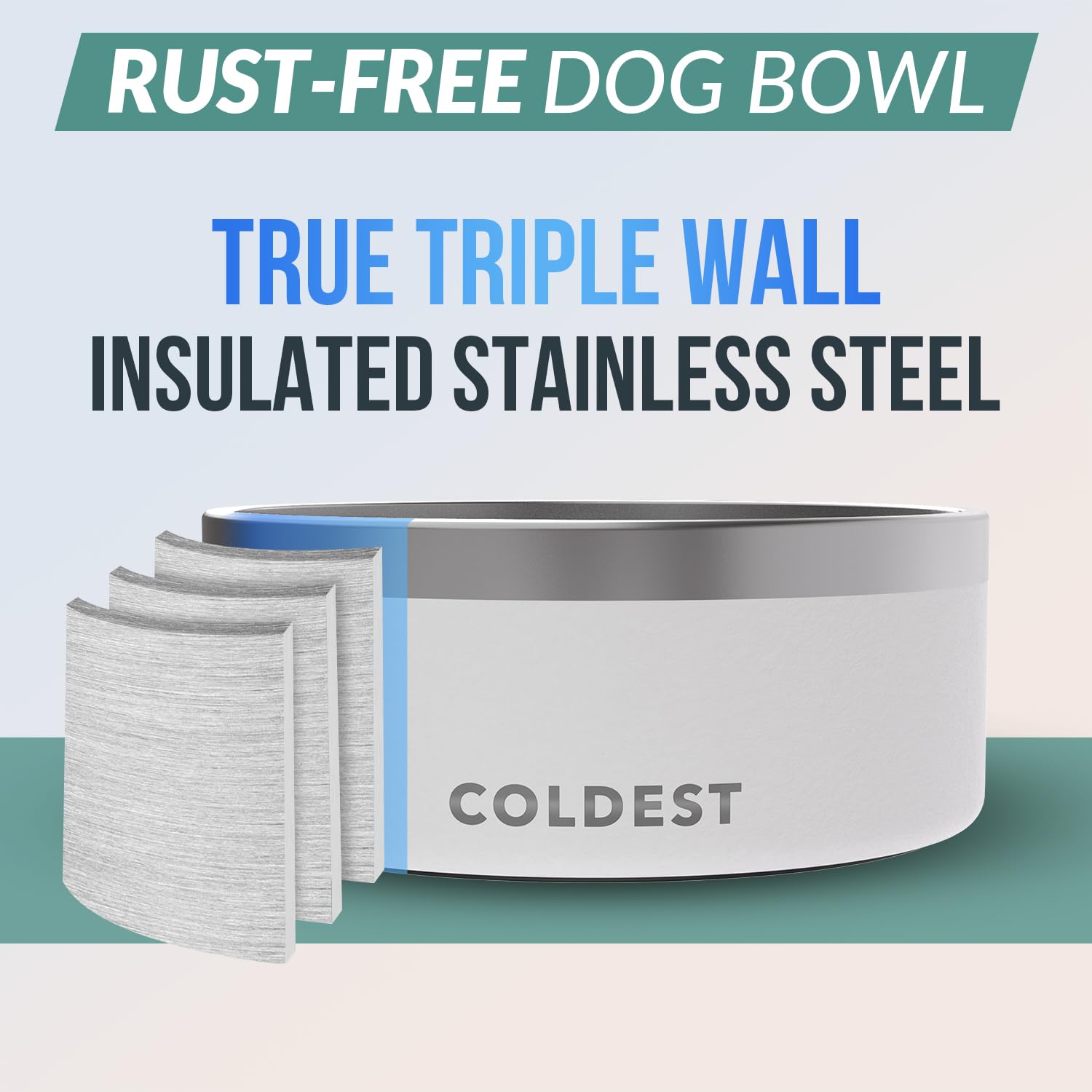 The Coldest Water gros plan acier inoxydable propre, hygiène et durabilité