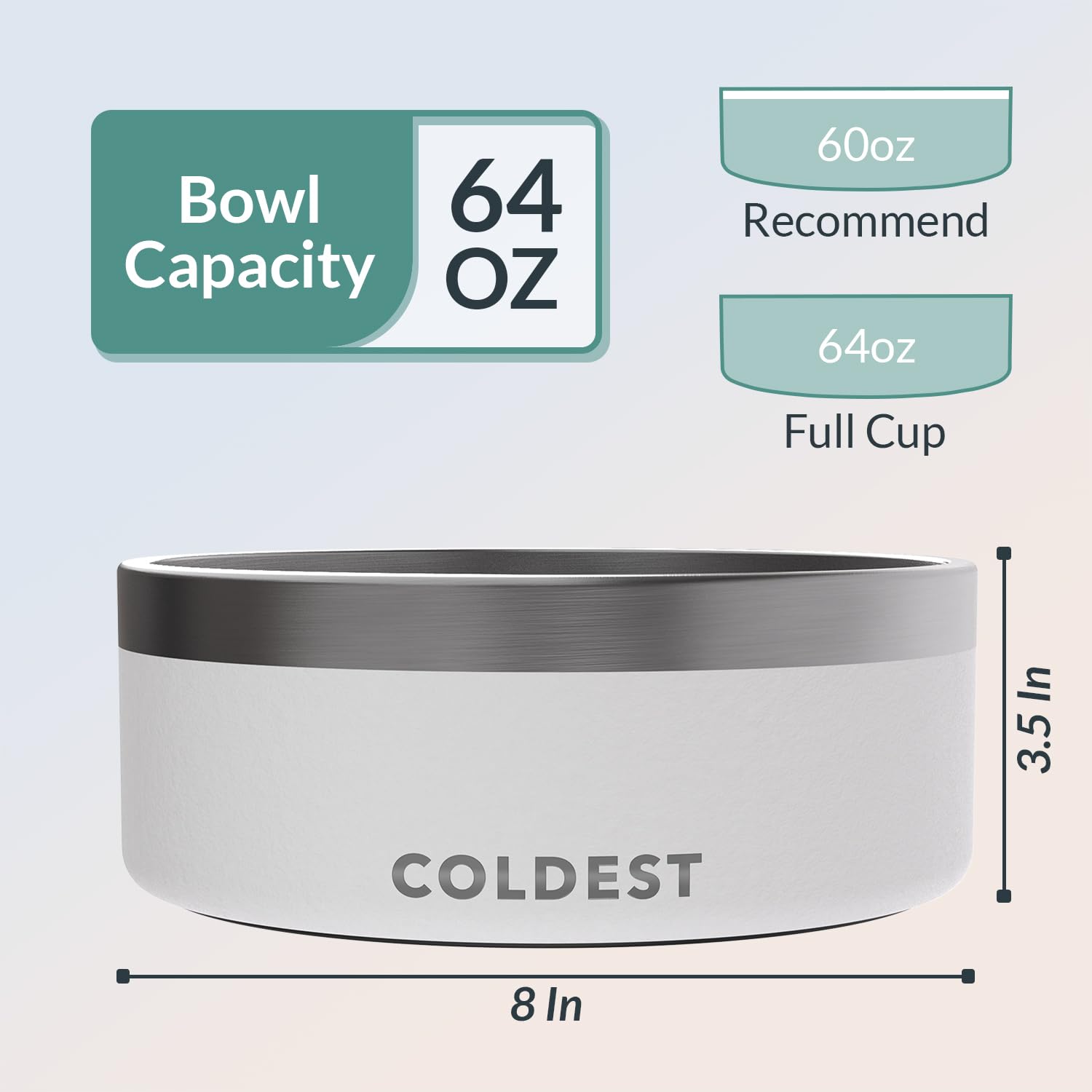Coldest Dog Bowl gros plan finition polie facilitant le nettoyage