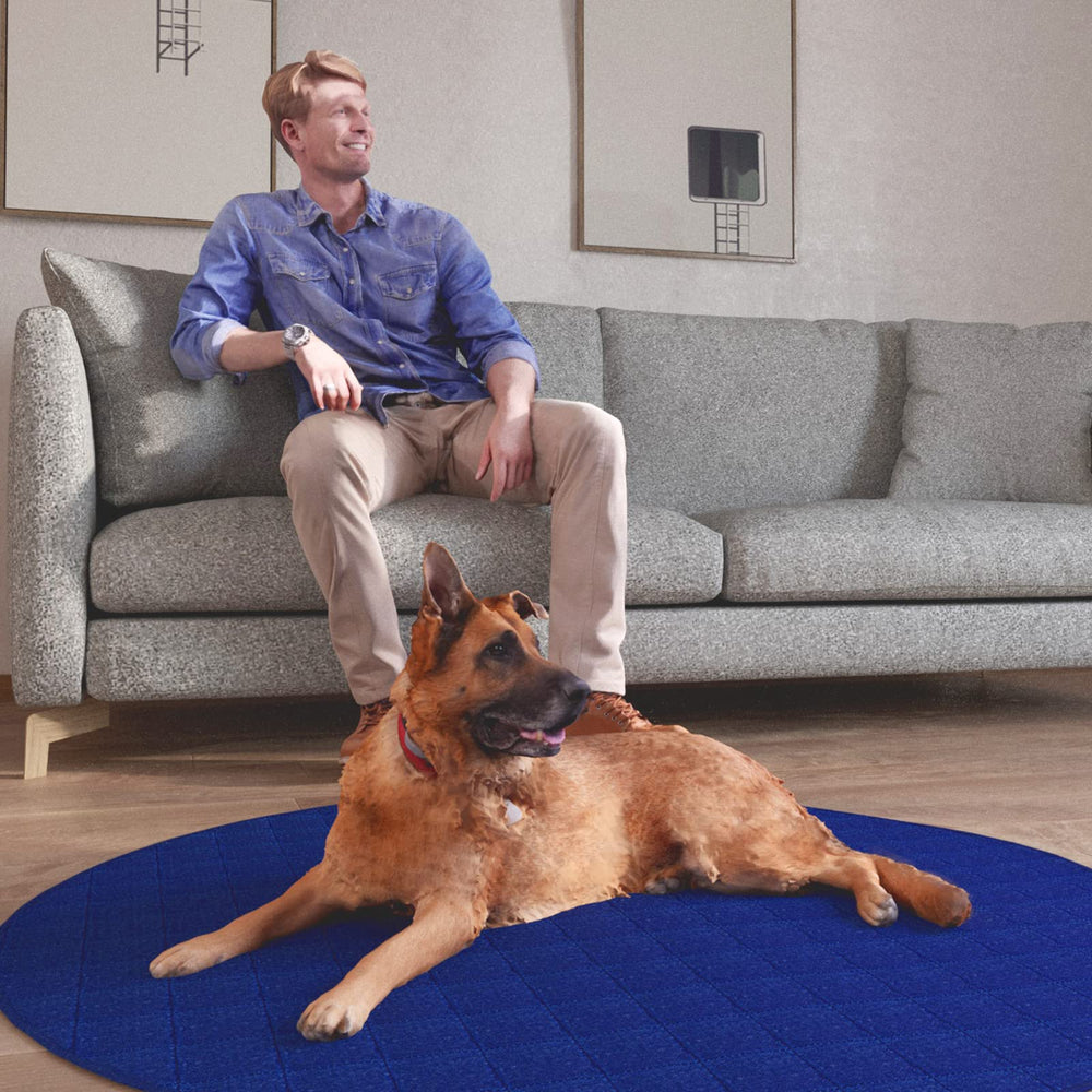 Coldwind tapis plié prêt au transport montrant facilité de rangement