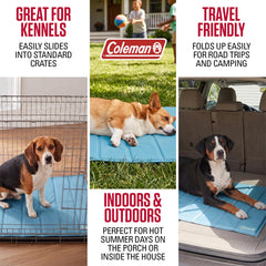 Coleman tapis installé dans une caisse pour confort en voyage