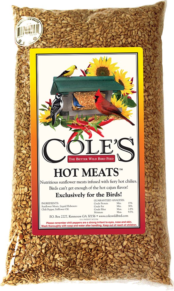 COLE'S Hot Meats emballage avant montrant le sac et l'étiquette attrayante