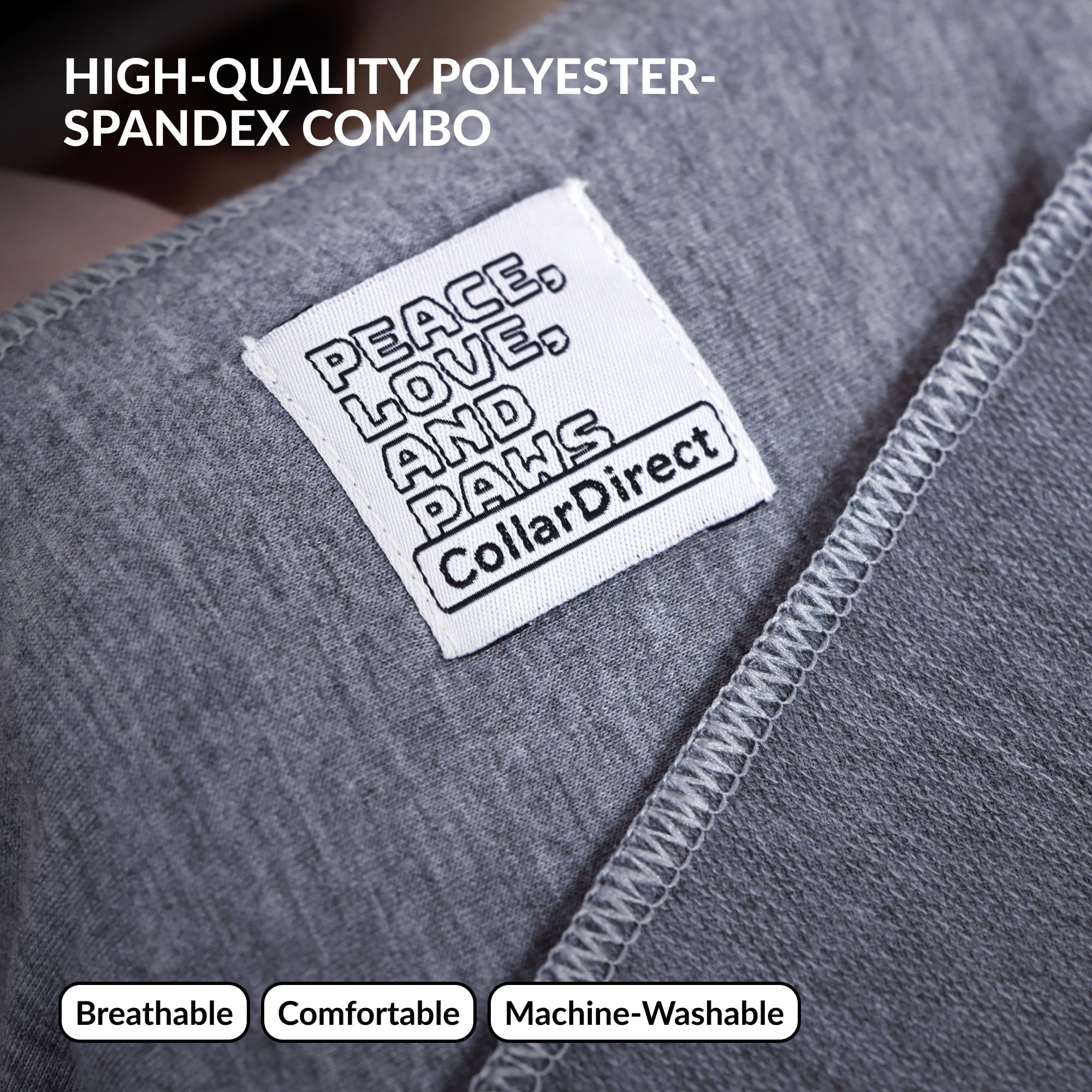 CollarDirect détail des bords et coutures résistantes pour durabilité