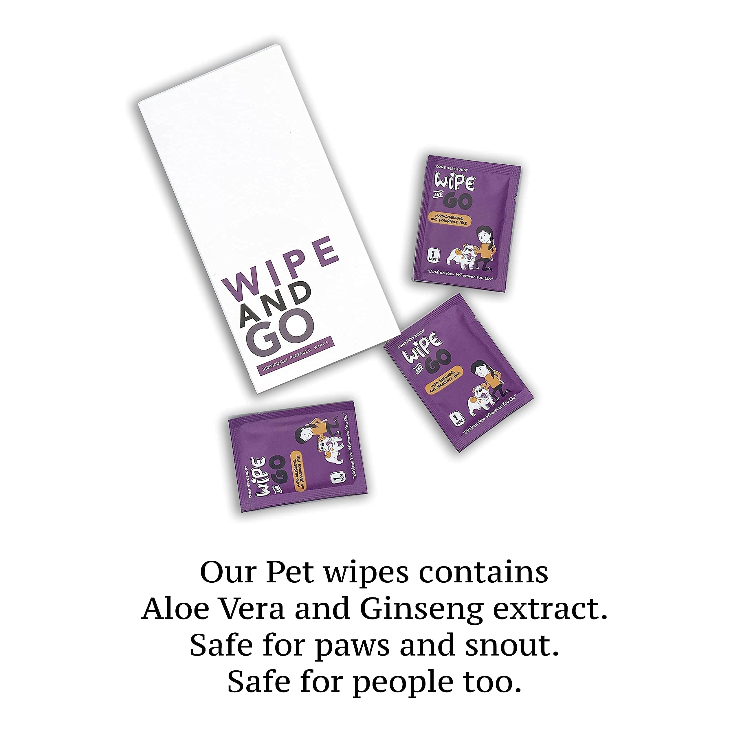 Come Here Buddy boîte contenant 40 sachets individuels, stock pratique