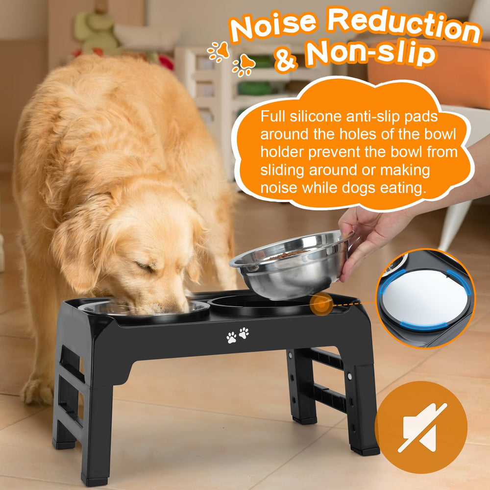 COMESOON gamelles en usage chien mange confortablement sans glisser