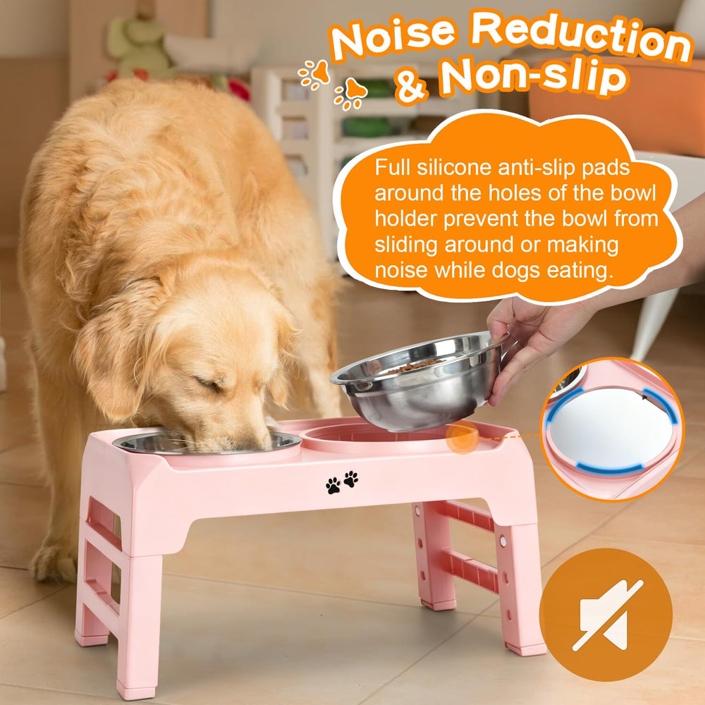 COMESOON gamelle en usage par chien de taille moyenne, repas propre et stable