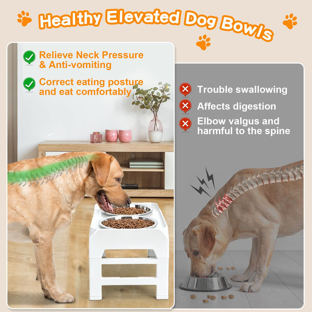 COMESOON support déplié hauteur maximale confortable pour grands chiens