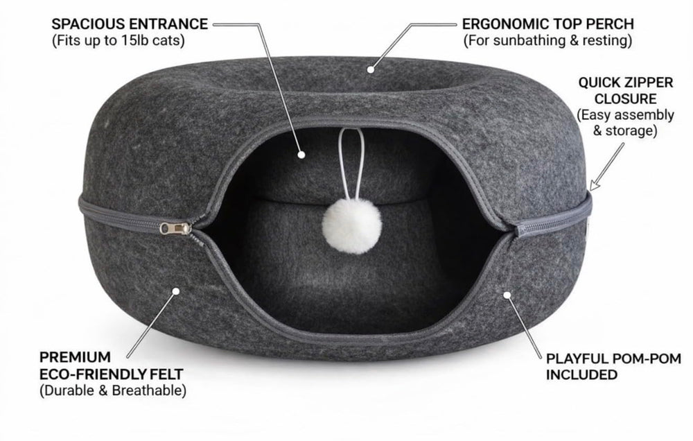 Comfort Bedz fermeture zippée ouverte, module tunnel ou grotte