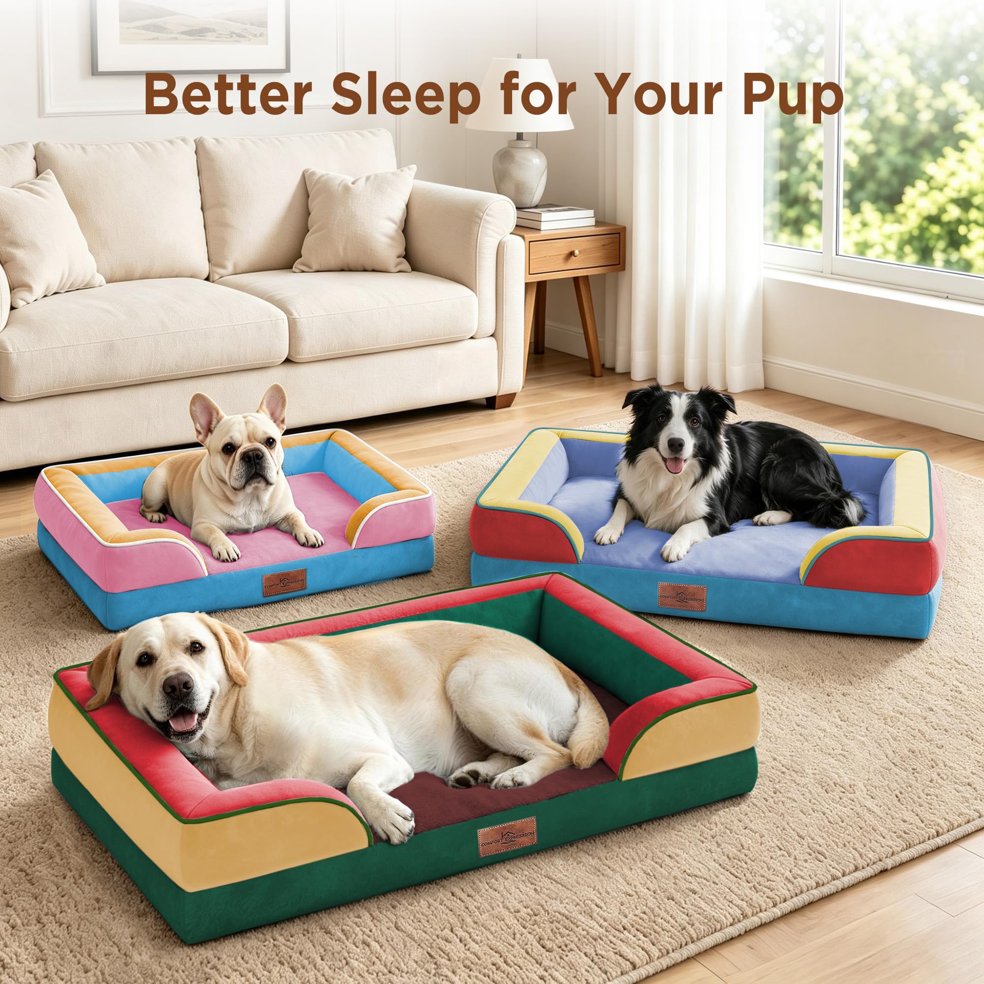 Comfort Expression comparaison de taille Jumbo montrant espace pour chiens très grands