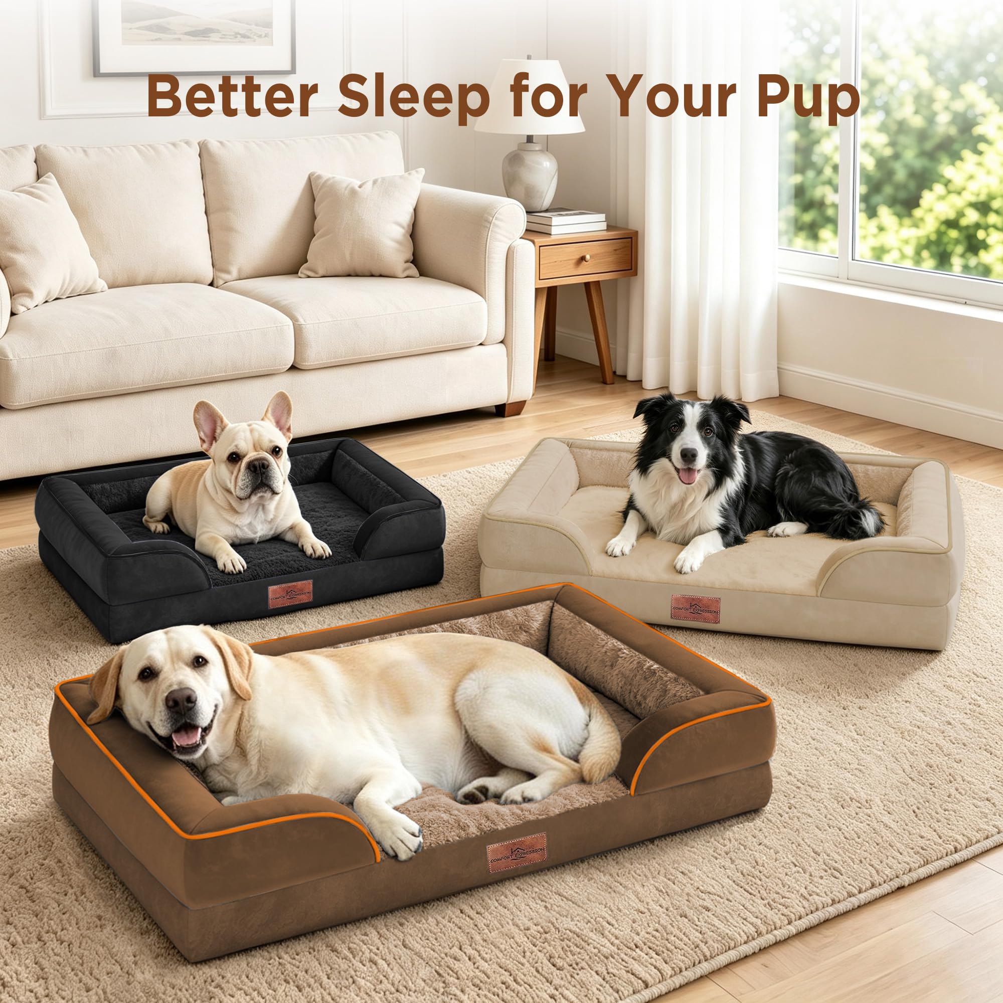 Comfort Expression règle de comparaison montrant dimensions et ampleur du couchage