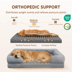 Comfort Expression gros plan mousse egg‑crate, soutien orthopédique