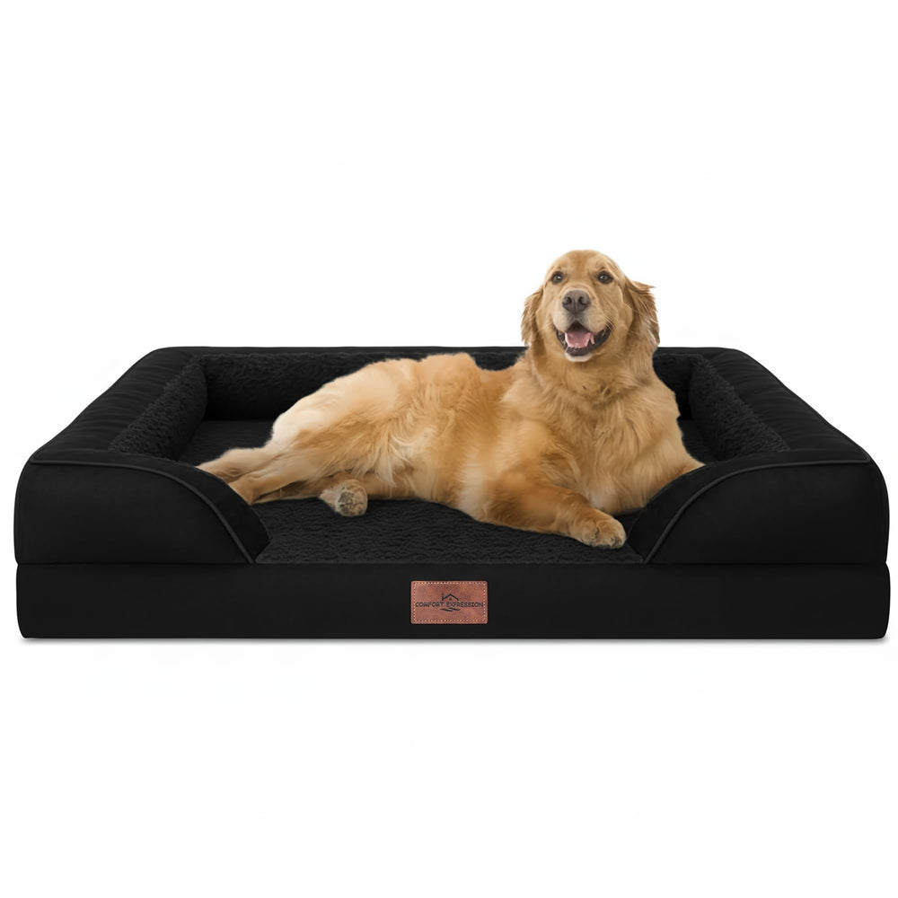 Comfort Expression vue avant du lit extra large montrant le design et la texture, confort durable