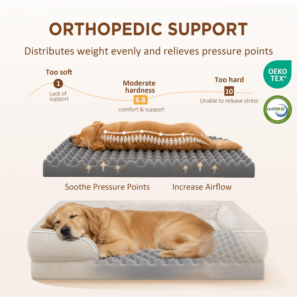 Comfort Expression gros plan de la mousse 28D en nid d'œuf assurant soutien orthopédique