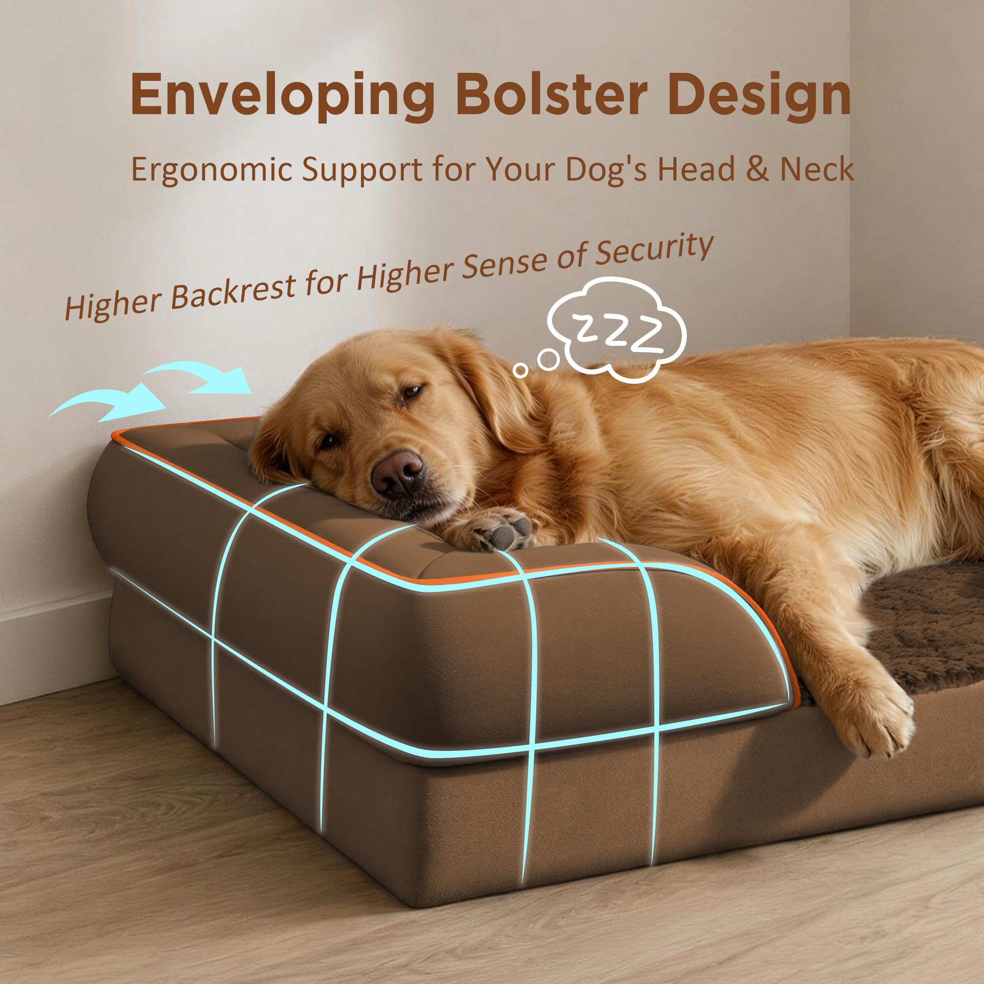 Comfort Expression texture peluche PV douce pour confort du chien