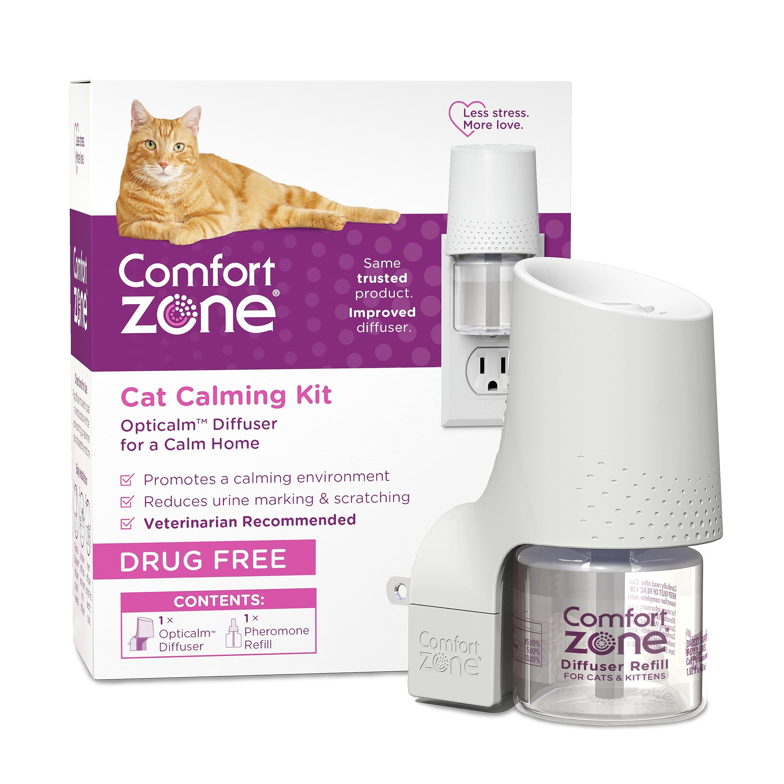 Comfort Zone packaging du kit démarrage montrant contenu et bénéfices calmants