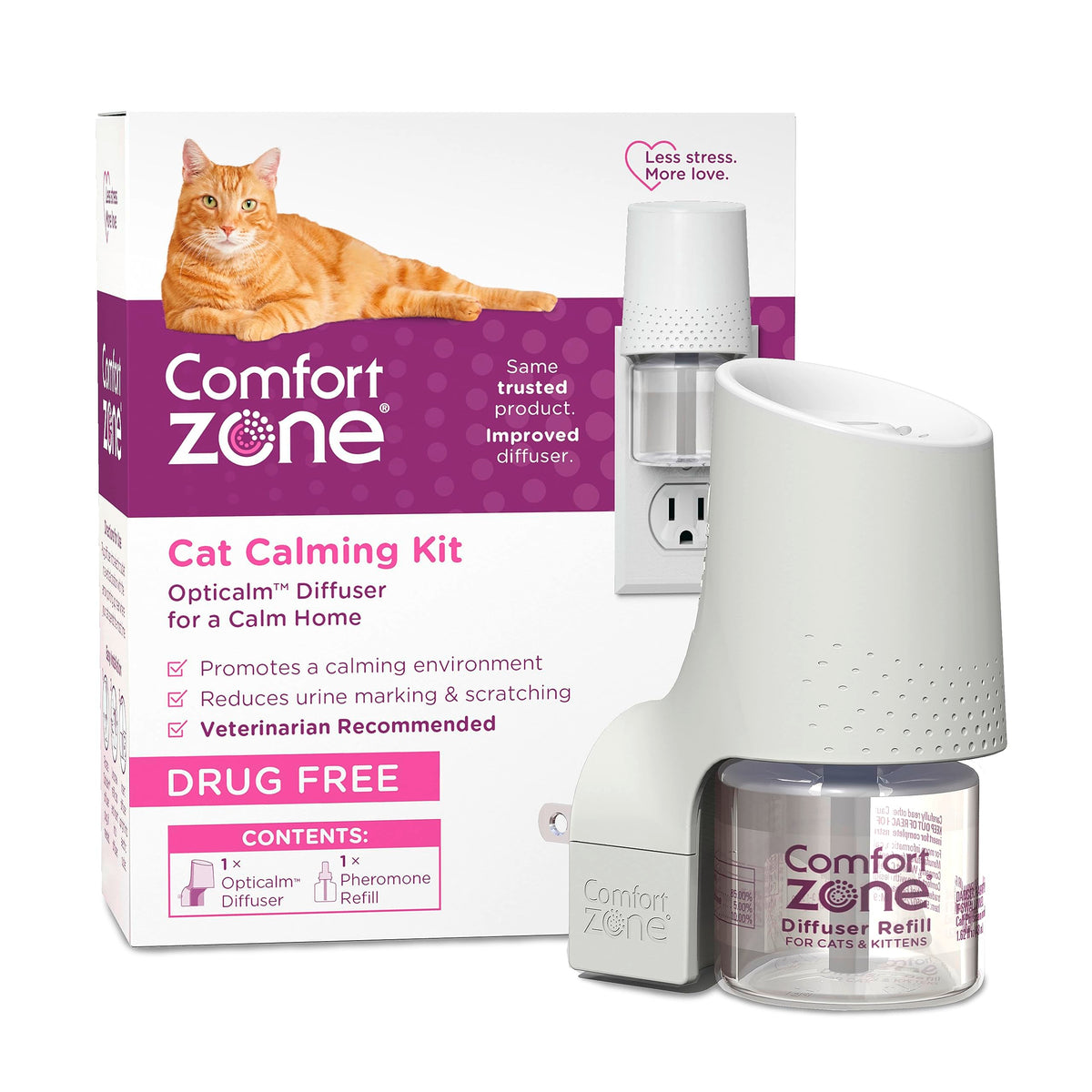 Comfort Zone packaging du kit démarrage montrant contenu et bénéfices calmants