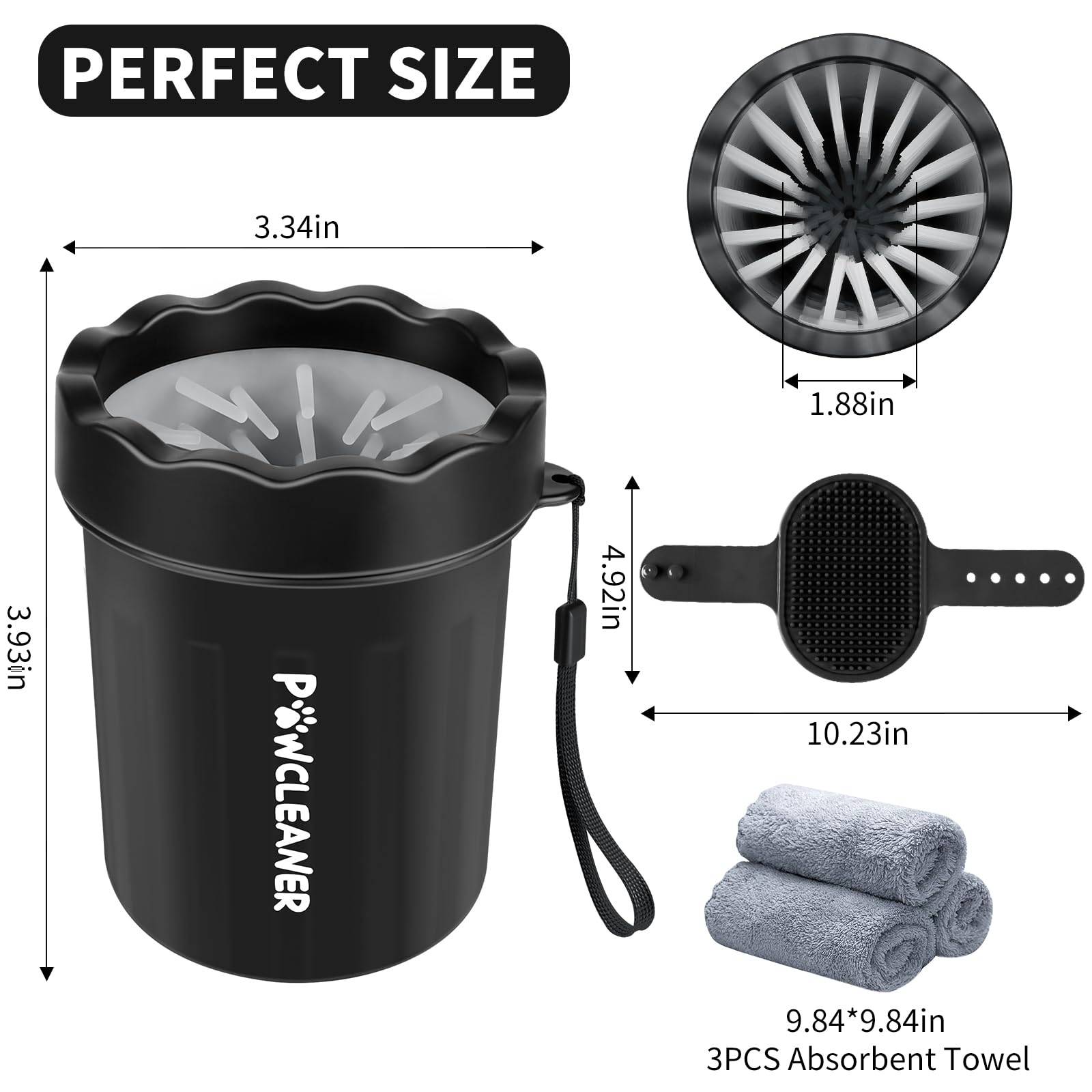 Comotech comparaison de tailles avec patte d'animal pour choisir la bonne taille