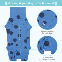 comwish chien portant la combinaison, protection post-opératoire confortable