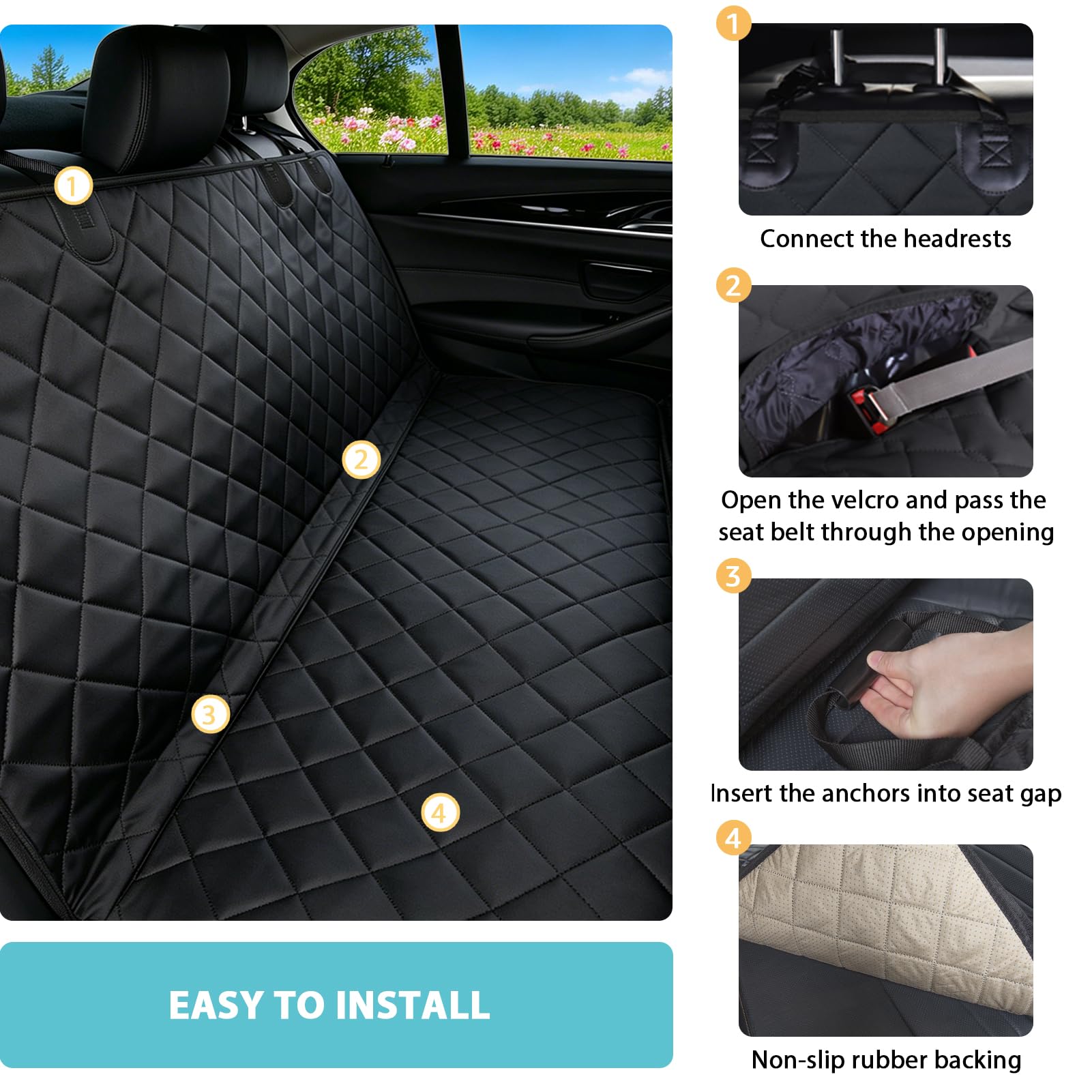 comwish matière imperméable protégeant contre boue et liquide renversé
