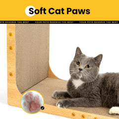 Conlun griffoir installé verticalement reproduisant griffades naturelles pour chat
